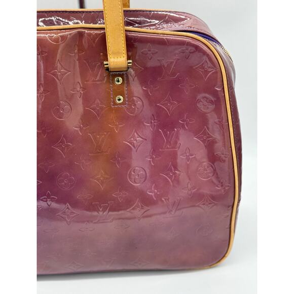 Louis Vuitton Monogram Vernis Sutton Bag*Beautiful Amethyste Large Bag - Picture 8 of 16